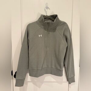 Under Armour Women's Olive Green Rival Fleece 1/2 Zip Size XS NWOT